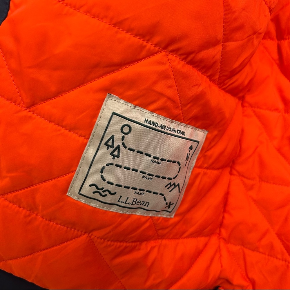 L.L. Bean Kids' Waterproof Insulated Jacket - size 14/16 - Navy - like new! - Picture 7 of 9